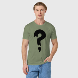 Мужская футболка хлопок Знак вопроса - фото 2