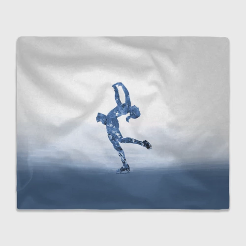 Плед 3D с принтом Фигурное катание, вид спереди #2