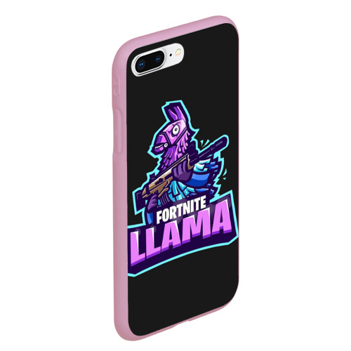 Чехол для iPhone 7Plus/8 Plus матовый Fortnite LLAMA, цвет розовый - фото 3