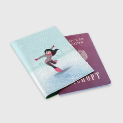 Обложка для паспорта матовая кожа Фигурное катание - фото 2