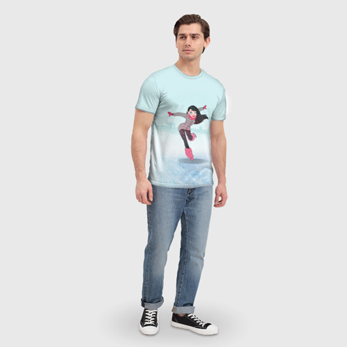 Мужская футболка 3D Фигурное катание, цвет 3D печать - фото 5
