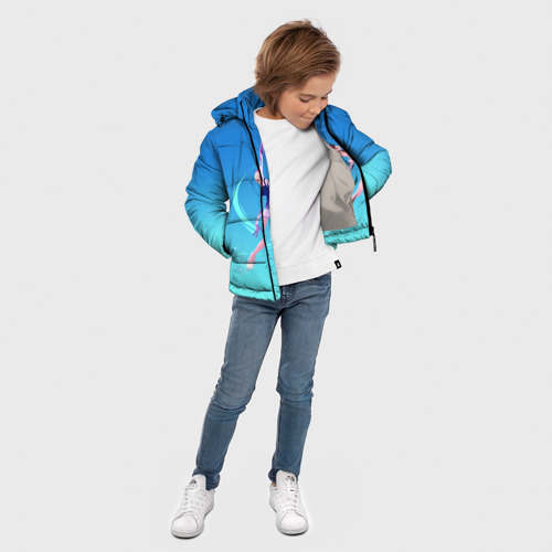 Зимняя куртка для мальчиков 3D с принтом Фигурное катание, вид сбоку #3