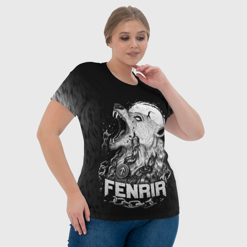 Женская футболка 3D Fenrir, цвет 3D печать - фото 6