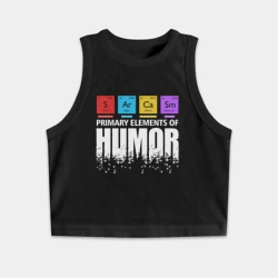 Женская укороченная майка-топ хлопок Sarcasm