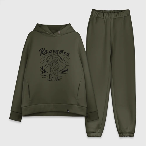 Женский костюм хлопок Oversize Камчатка