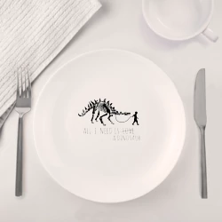 Набор: тарелка + кружка All a Need is dinosaur - фото 2