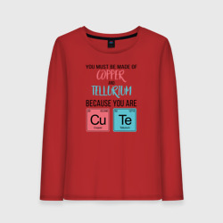 Женский лонгслив хлопок Copper and Tellurium