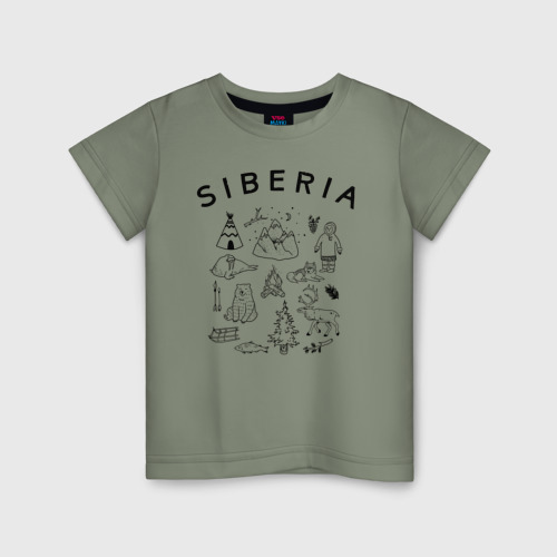Детская футболка хлопок Siberia, цвет авокадо