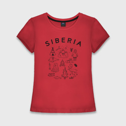 Женская футболка хлопок Slim Siberia