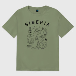 Мужская футболка хлопок Oversize Siberia