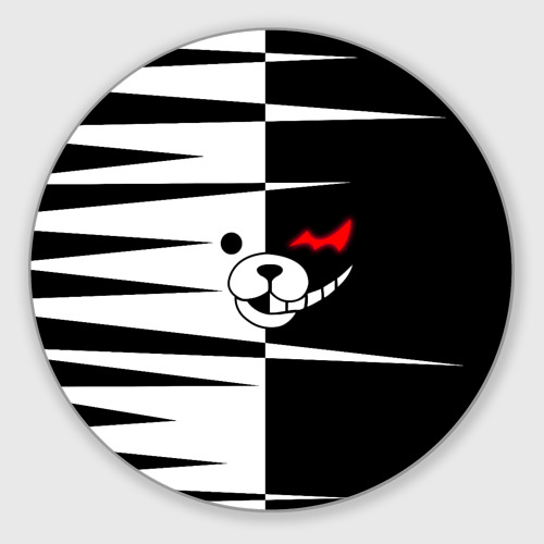 Круглый коврик для мышки Monokuma зубья