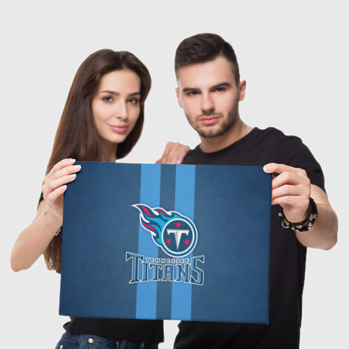 Холст прямоугольный Tennessee Titans, цвет 3D печать - фото 5