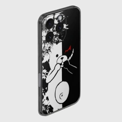 Чехол для iPhone 16 Pro Max силиконовый с защитой камеры Monokuma держит руки - фото 2