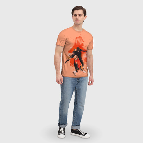 Мужская футболка 3D парное фигурное катание, цвет 3D печать - фото 5