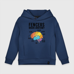 Детское худи Oversize хлопок Fences Brain Anatomy