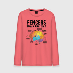 Мужской лонгслив хлопок Fences Brain Anatomy