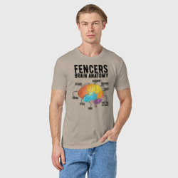 Мужская футболка хлопок Fences Brain Anatomy - фото 2