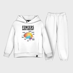 Детский костюм хлопок Oversize Fences Brain Anatomy