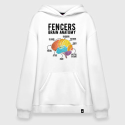 Худи SuperOversize хлопок Fences Brain Anatomy