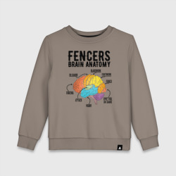 Детский свитшот хлопок Fences Brain Anatomy