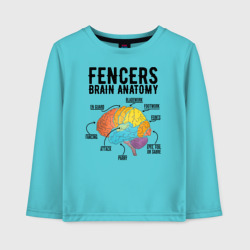 Детский лонгслив хлопок Fences Brain Anatomy