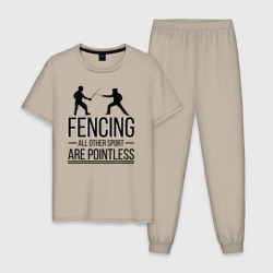 Мужская пижама хлопок Fencing
