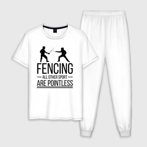 Мужская пижама хлопок Fencing