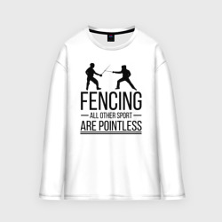 Мужской лонгслив oversize хлопок Fencing