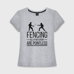 Женская футболка хлопок Slim Fencing