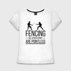 Женская футболка хлопок Slim Fencing