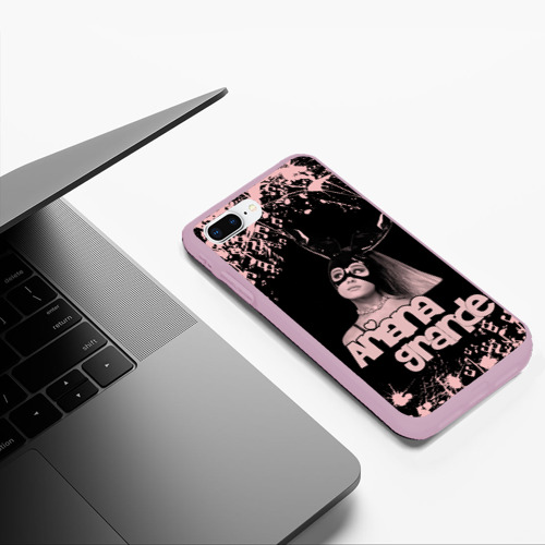 Чехол для iPhone 7Plus/8 Plus матовый Ariana Grande, цвет розовый - фото 5