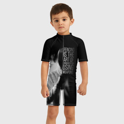 Детский купальный костюм 3D Fencing is the art - фото 2