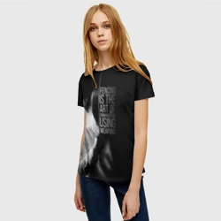 Женская футболка 3D Fencing is the art - фото 2