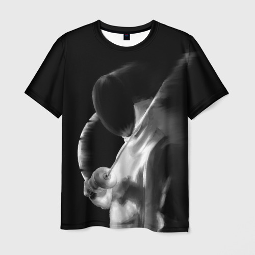 Мужская футболка 3D с принтом Fencer, вид спереди #2