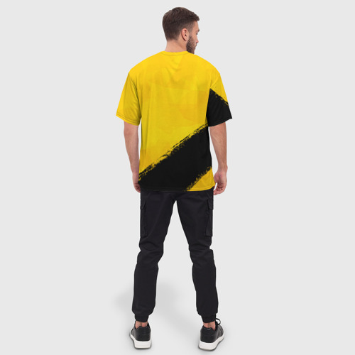 Мужская футболка oversize 3D Fencing, цвет 3D печать - фото 4