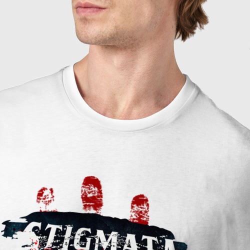 Мужская футболка хлопок Stignata, цвет белый - фото 6