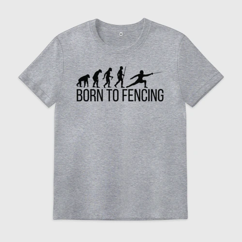 Мужская футболка хлопок Born to Fencing