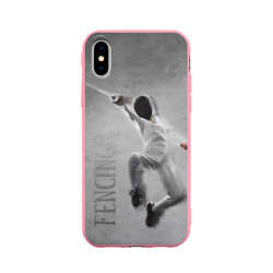 Чехол для iPhone X матовый Fencing