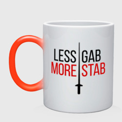 Кружка хамелеон Less Gab, More Stab