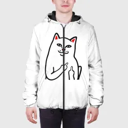 Мужская куртка 3D Meme Cat - фото 4