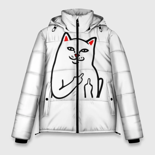 Мужская зимняя куртка 3D Meme Cat