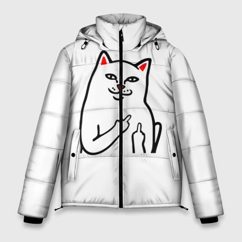Мужская зимняя куртка 3D Meme Cat