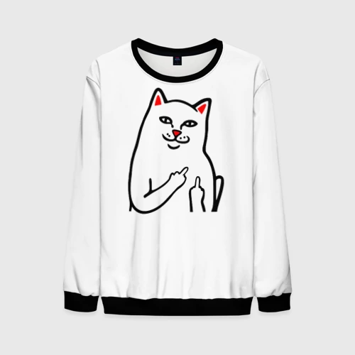 Мужской свитшот 3D Meme Cat