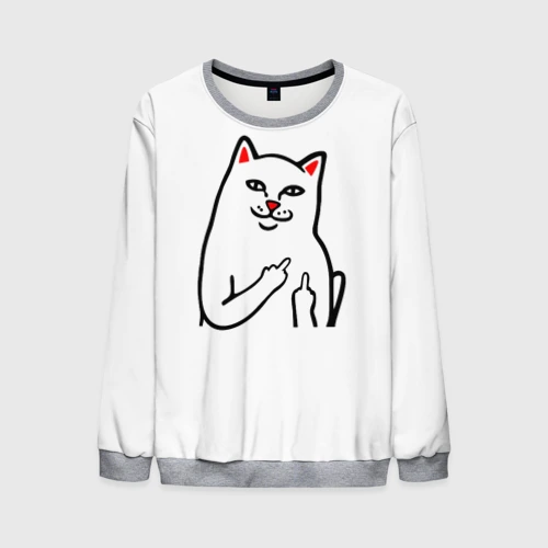 Мужской свитшот 3D Meme Cat