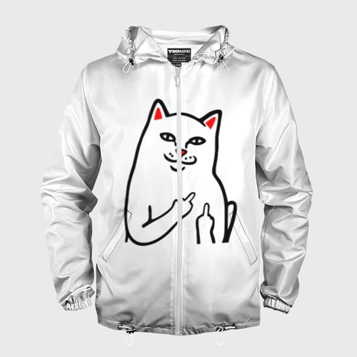 Мужская ветровка 3D Meme Cat