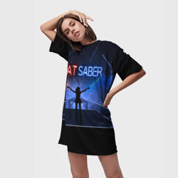 Платье-футболка 3D Beat Saber - фото 2