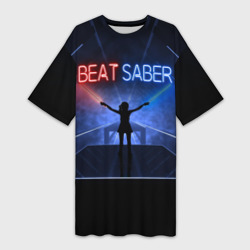 Платье-футболка 3D Beat Saber