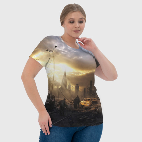 Женская футболка 3D Сталкер, цвет 3D печать - фото 6