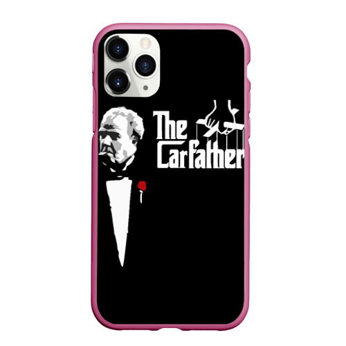 Чехол для iPhone 11 Pro Max матовый The Carfather Top Gear, цвет малиновый