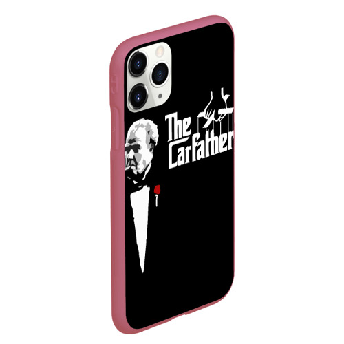 Чехол для iPhone 11 Pro Max матовый The Carfather Top Gear, цвет малиновый - фото 3